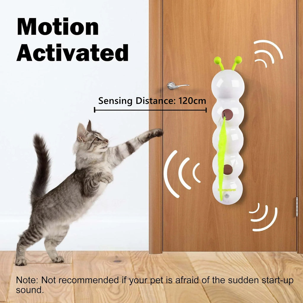 Automatic Electric Cat Toy Smart Induction Smart Cat Toy Mobile Fluffy Tail Thump Hole Cat Toy with Sucker