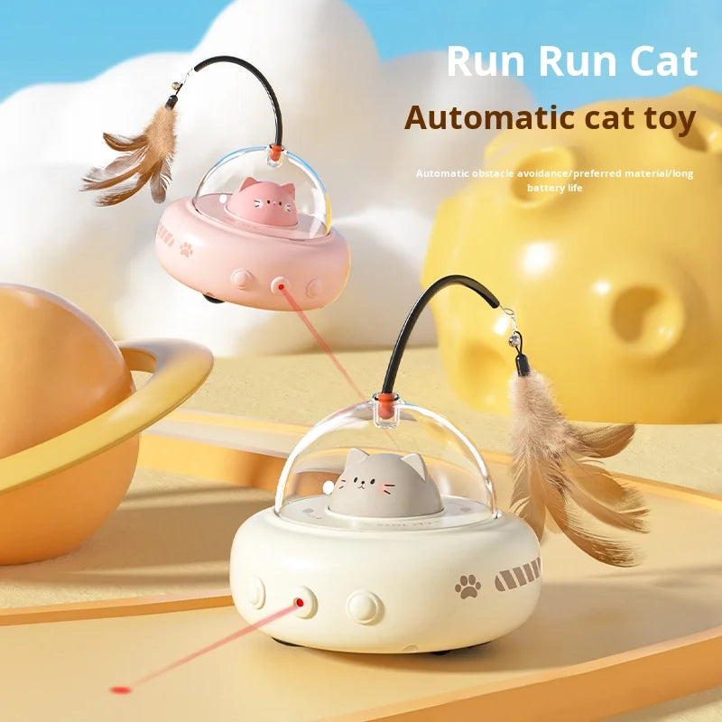 Environmentally friendly smart cat teaser automatic pet car self-entertainment electric toy cat supplies