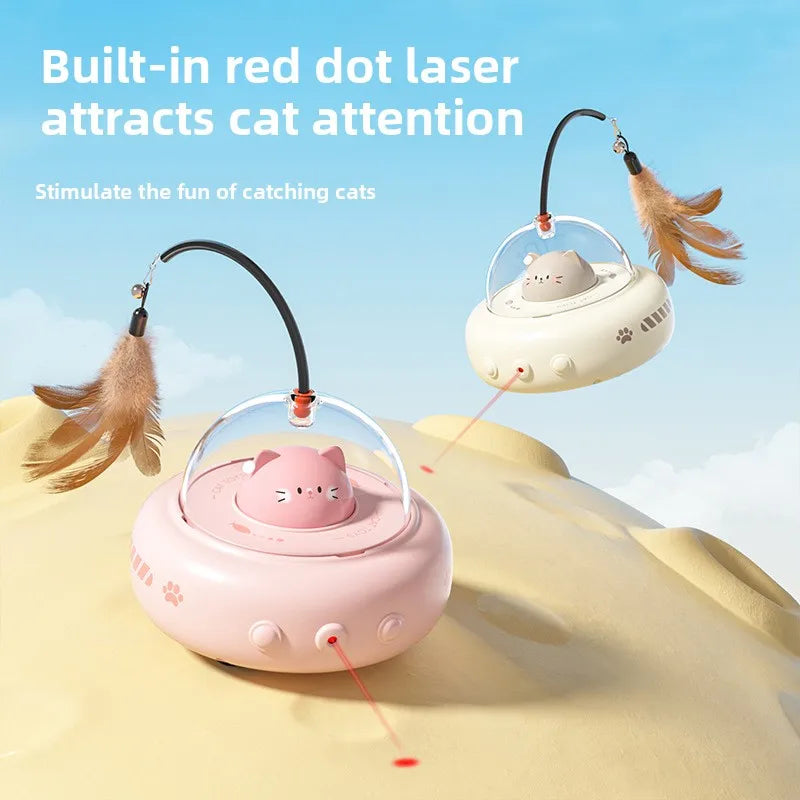Environmentally friendly smart cat teaser automatic pet car self-entertainment electric toy cat supplies