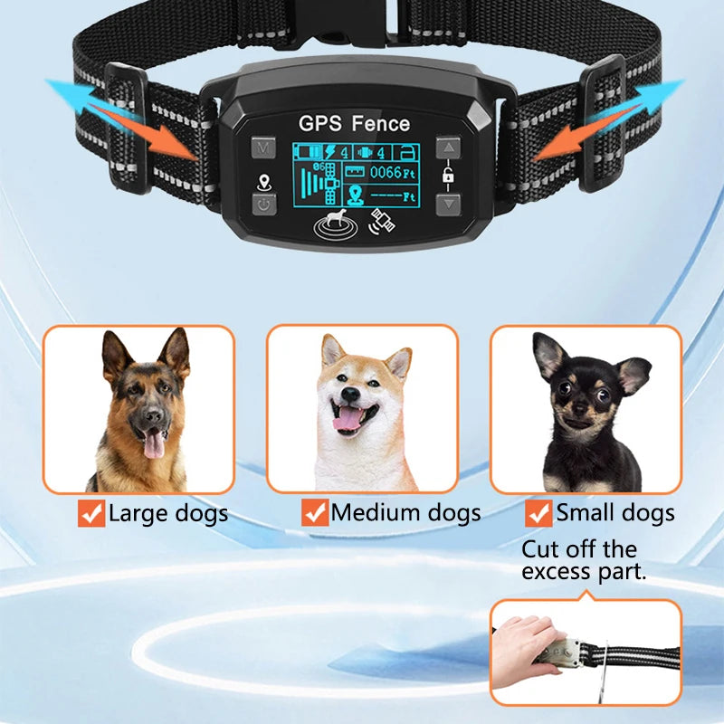 Pet dog smart collar outdoor portable electronic fence collar wireless dog fence