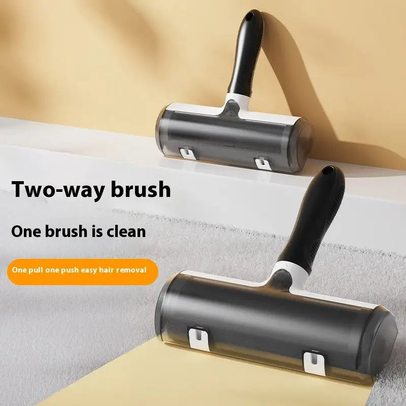 Removable Handle Solid ABS Material Self-Cleaning Reusable Pet Roller Brush Dog Brush Pet Cat Hair Remover Plush Roller Brush