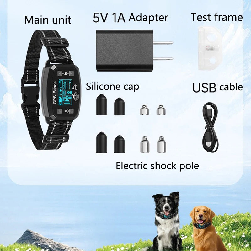 Pet dog smart collar outdoor portable electronic fence collar wireless dog fence