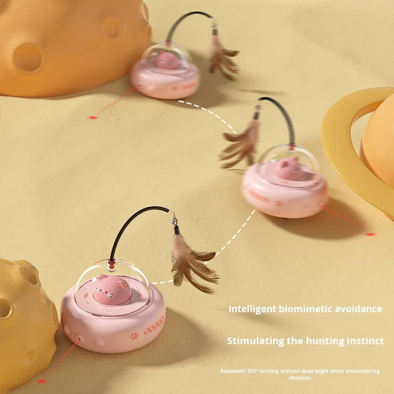 Environmentally friendly smart cat teaser automatic pet car self-entertainment electric toy cat supplies