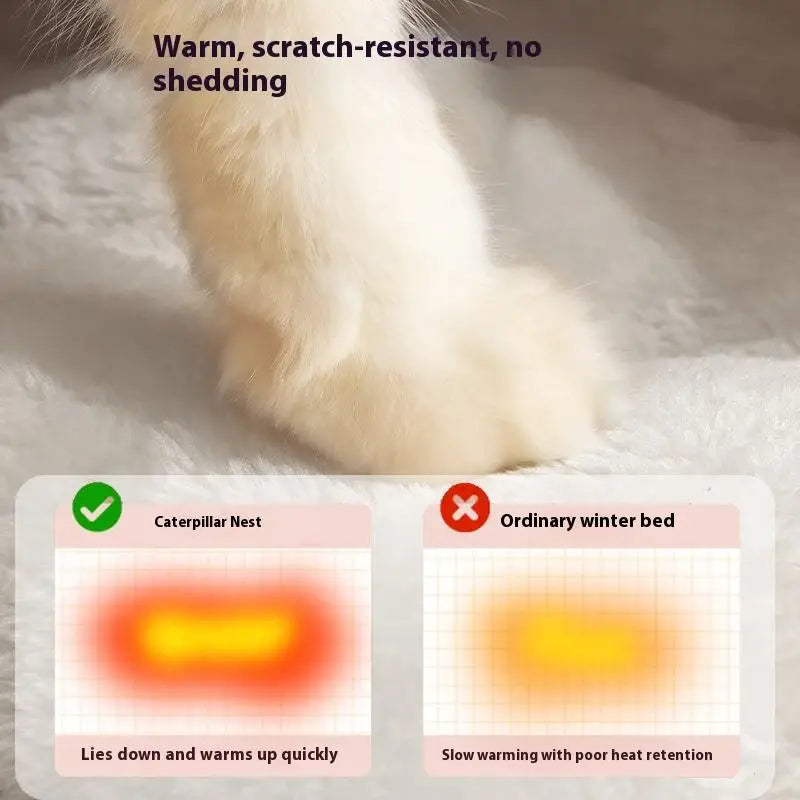 Autumn and winter warm closed cat and dog bed constant temperature heating large size pet electric blanket pet supplies