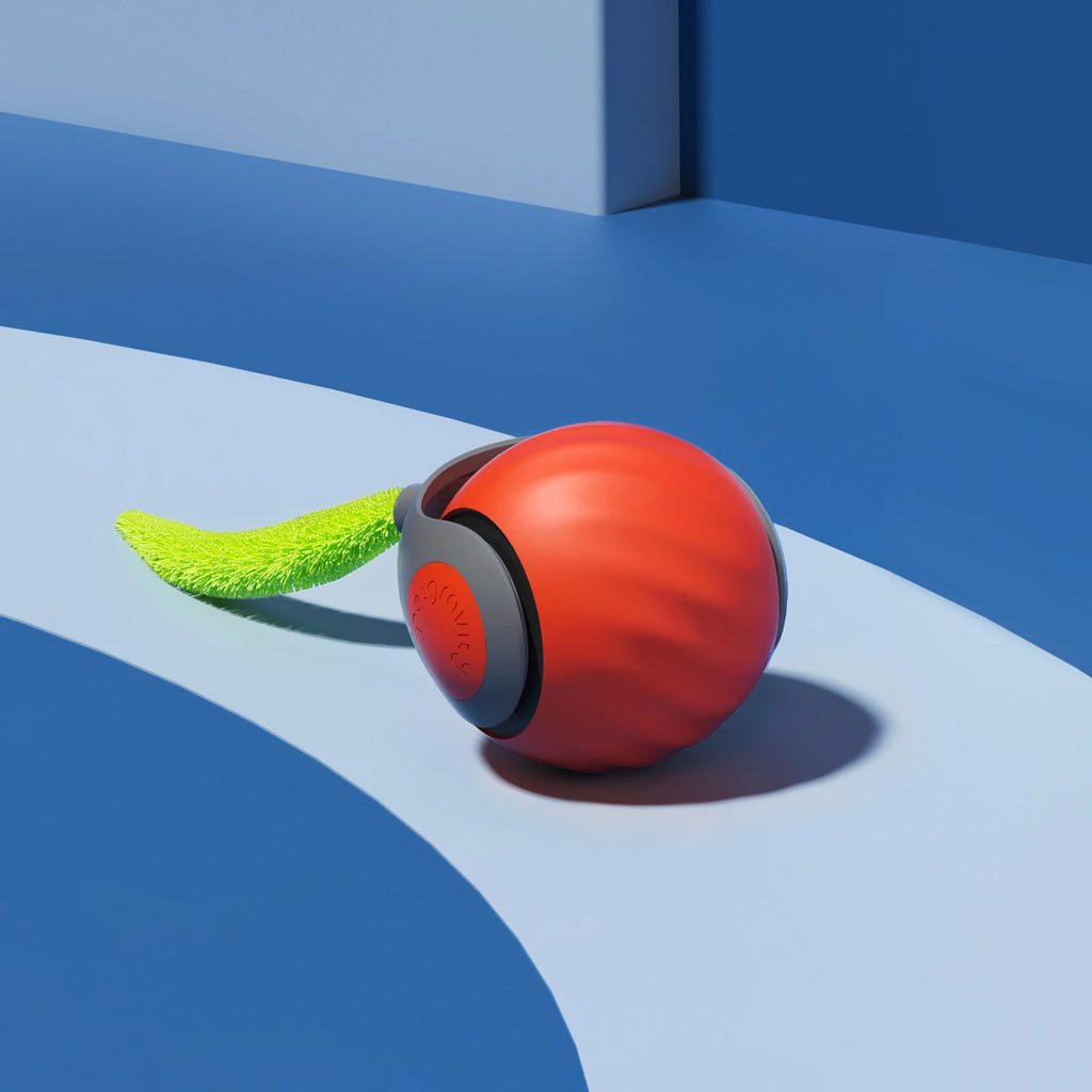 Hot Sale Automatic Moving Swing and Crawling Cat Toy Ball with Tail Two Speed Adjustment Intelligent Interactive Cat Toy Rolling Ball