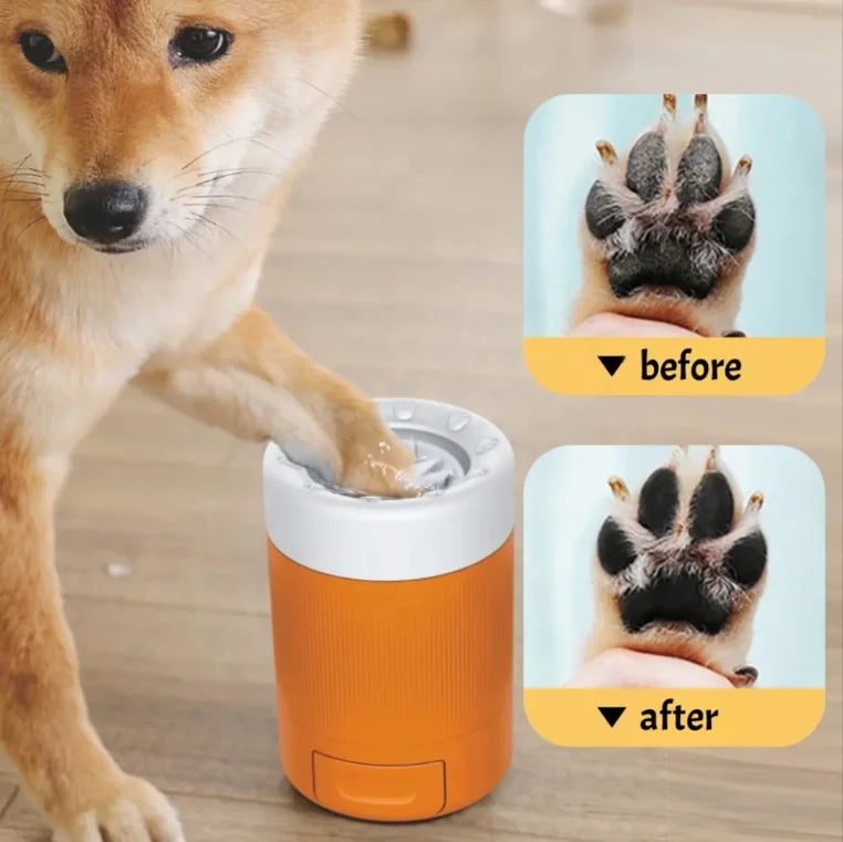 Wholesale New Products Plastic Pet Foot Bath Cup Tools Portable Dog Paws Cleaning Cup Pet Cleaning Beauty