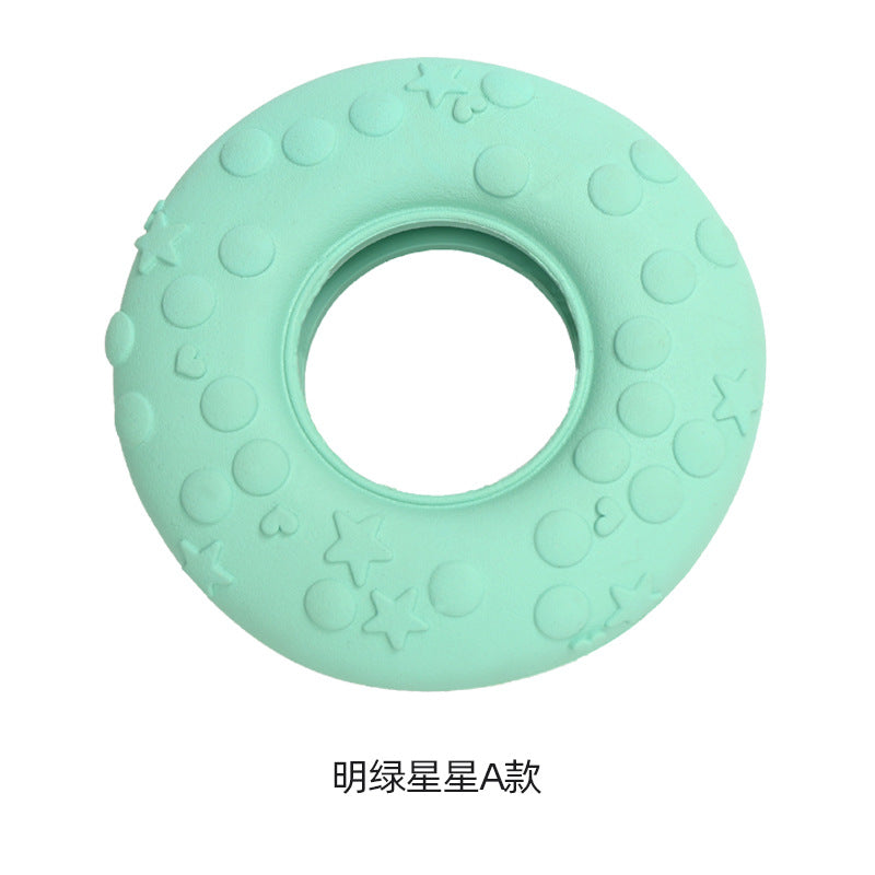 Bio-based biodegradable natural rubber donuts Pet toys, dog toys Cleansing and leaking food