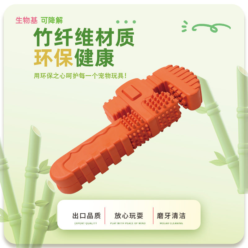 Free design mold opening custom food grade antistuffing hammer wrench tool dog toy tooth glue molar toy