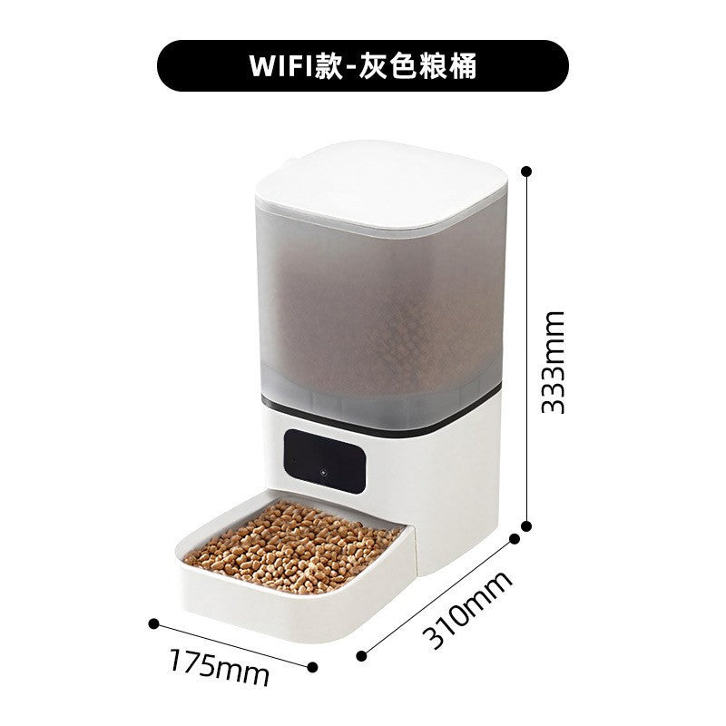 Cross-border explosive pet intelligent feeder cat supplies timing quantitative remote control automatic feeding camera
