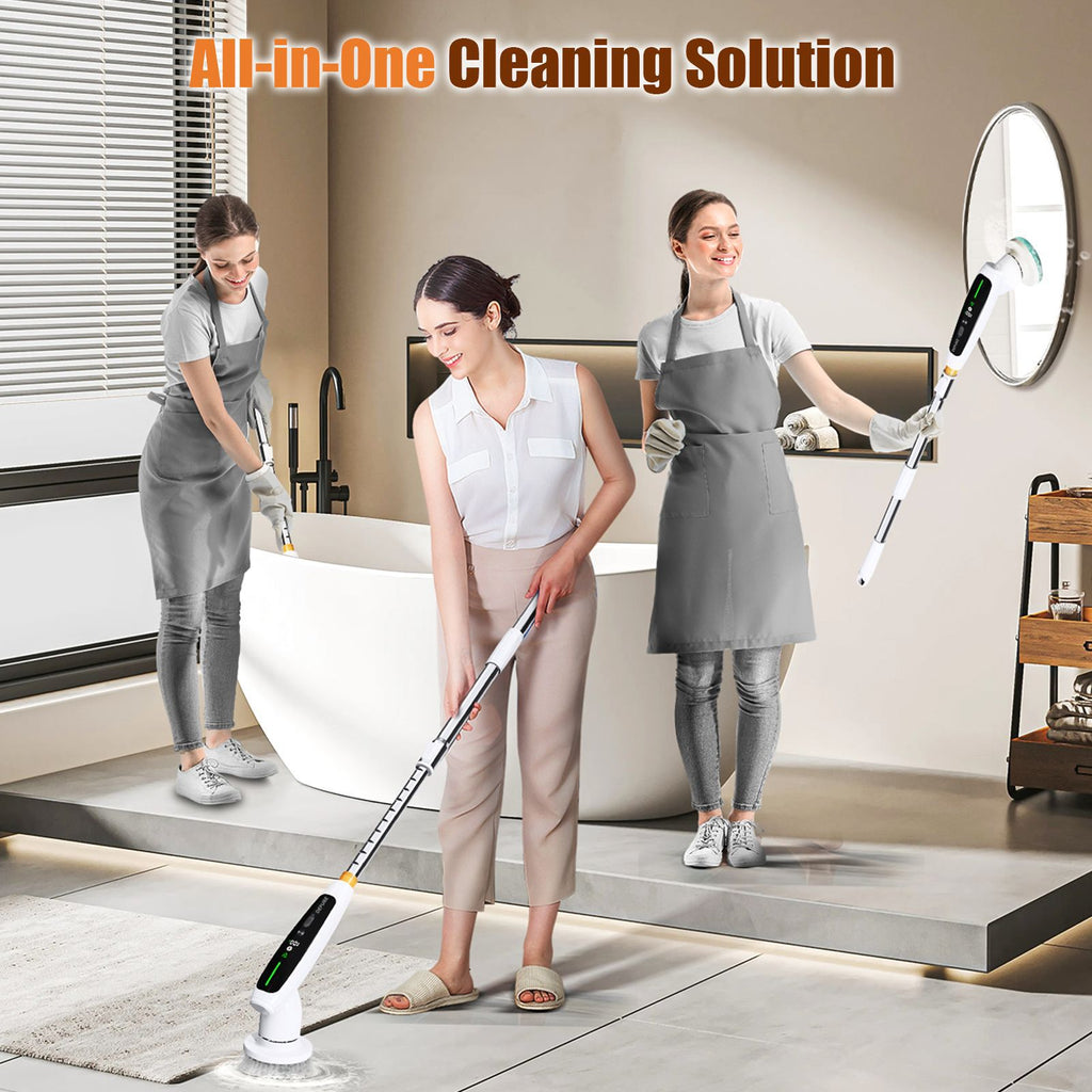 Electric cleaning brush, Amazon popular strong torque, silent and retractable intelligent induction variable speed electric cleaning brush