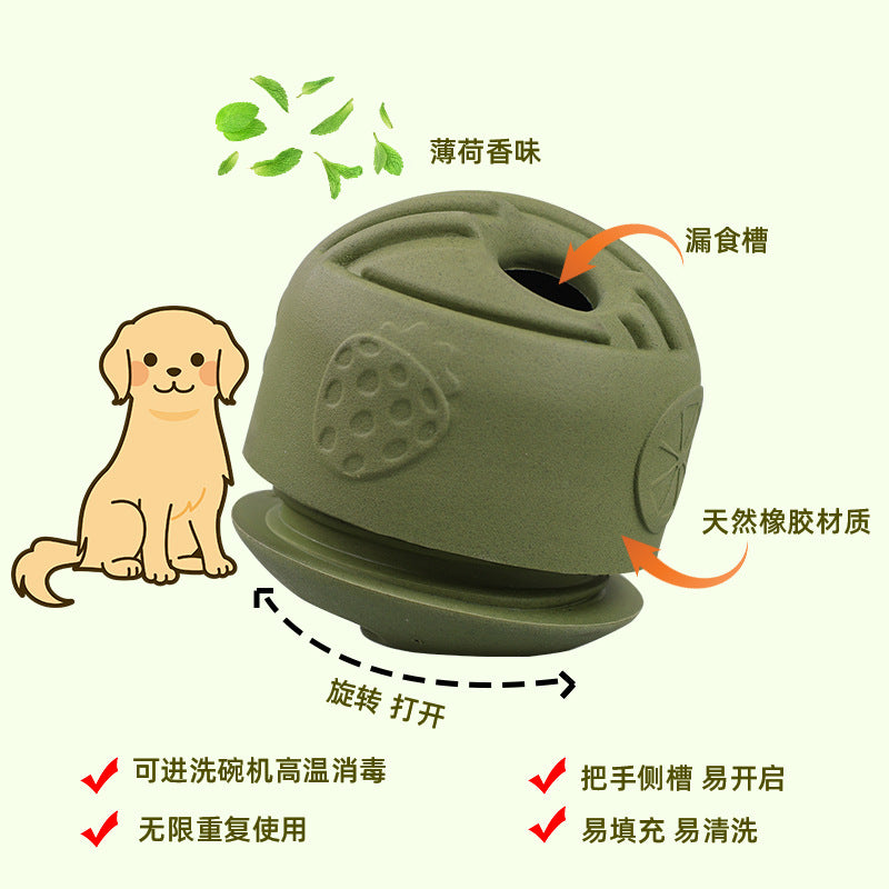 Boredom training, pet toys, mint flavor, dog leaked food ball, tooth grinding, licking food ball, dog toys