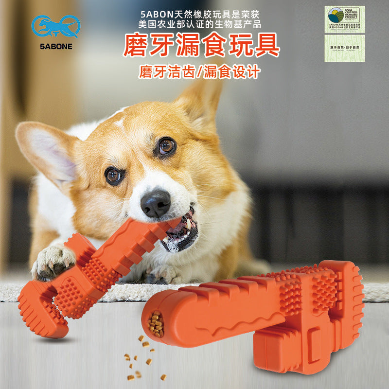 Free design mold opening custom food grade antistuffing hammer wrench tool dog toy tooth glue molar toy
