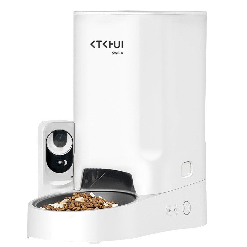 Cross-border explosive pet intelligent feeder cat supplies timing quantitative remote control automatic feeding camera