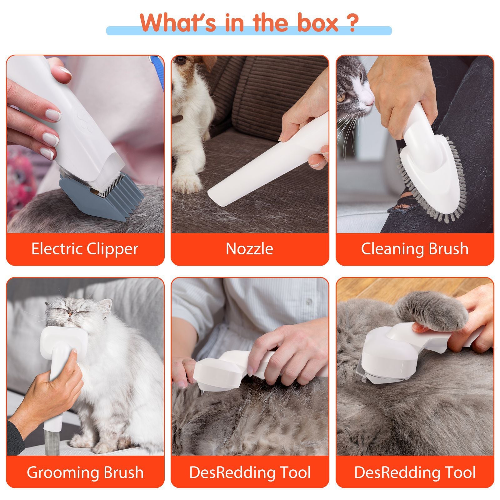 Pet vacuum cleaner all-in-one machine pet care machine pet haircut set X1