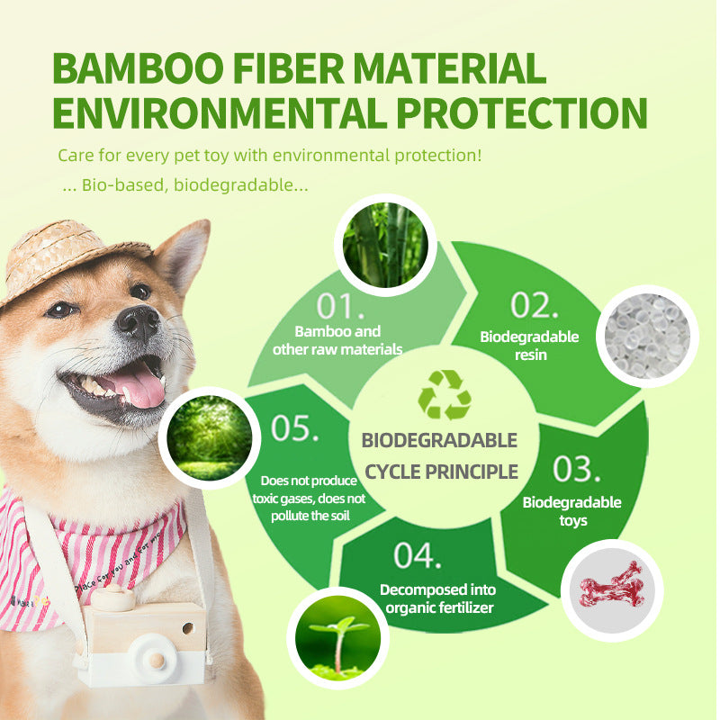 5ABONE Bio-based degradable resin colorful pet toy-S pet