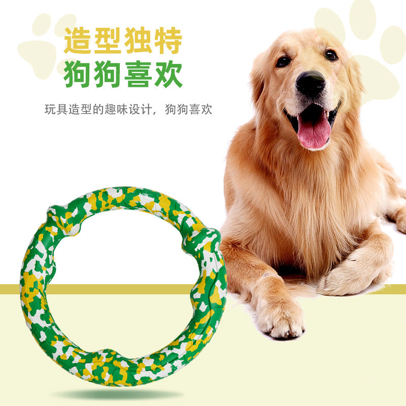 Direct sales pet interactive toys rubber dog toothbrush gnawing teeth cleaning dog camouflage pet supplies