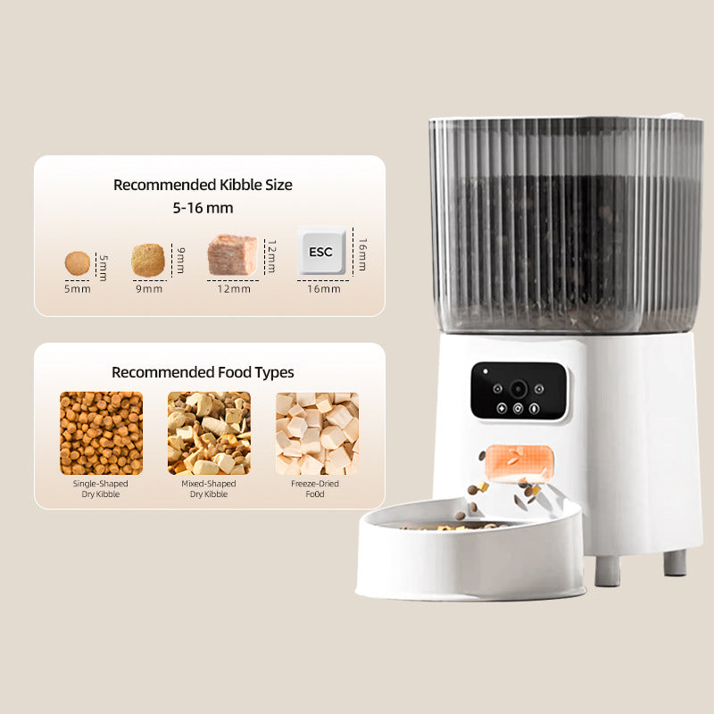 Cross-border explosive pet intelligent feeder cat supplies timing quantitative remote control automatic feeding camera