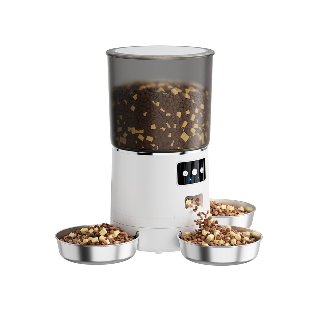 Pet feeder Circulating feeder Cat and dog food warehouse Quantitative timing Meal machine intelligence Intelligent feeder