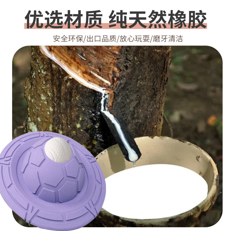 Custom Pet Toy Rubber Frisbee Tear and Bite Resistance Training Interactive Dog Frisbee Large Dog