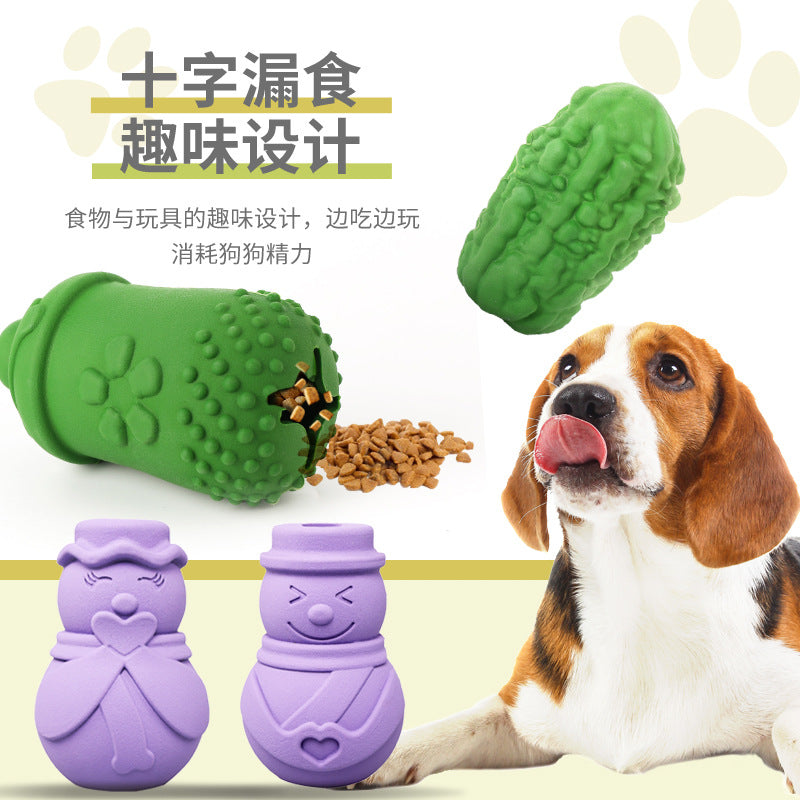Customized pet toys dog dog toys bite-resistant teeth cleaning natural rubber chewing molar stick