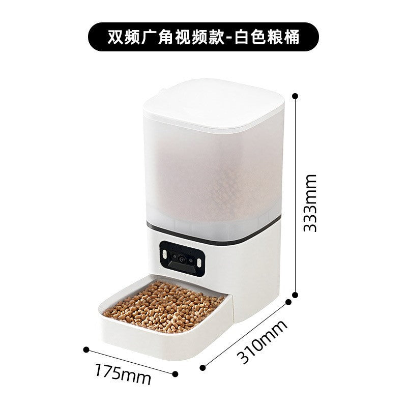 Cross-border explosive pet intelligent feeder cat supplies timing quantitative remote control automatic feeding camera