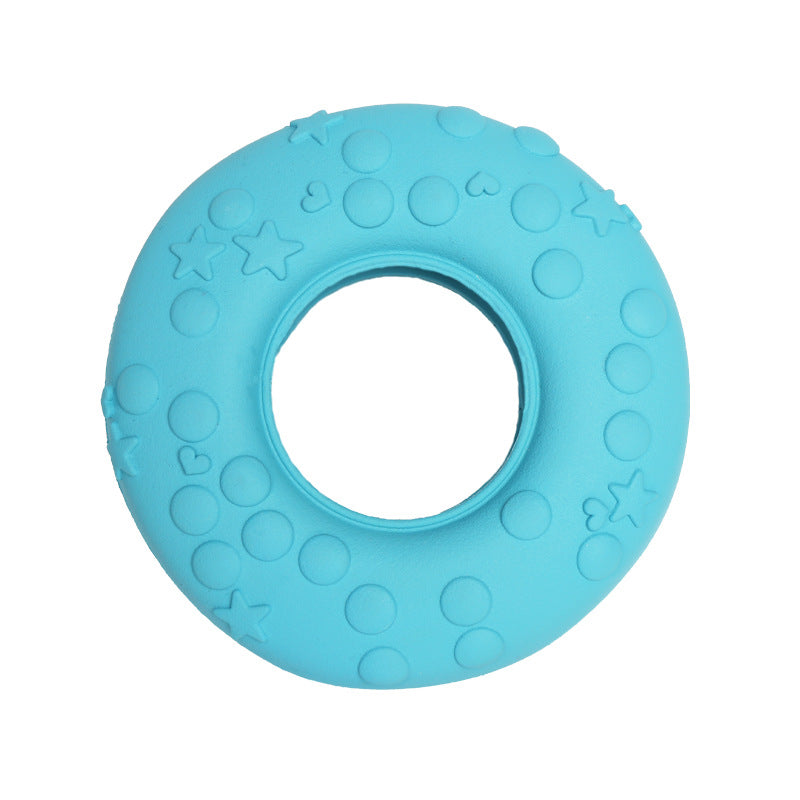 Bio-based biodegradable natural rubber donuts Pet toys, dog toys Cleansing and leaking food