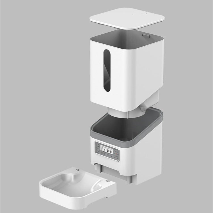 Manufacturer Cross-border Pet Automatic Feeder Four Meals Timed Quantitative 6L Cat and Dog Feeder Feeder Intelligent Feeder