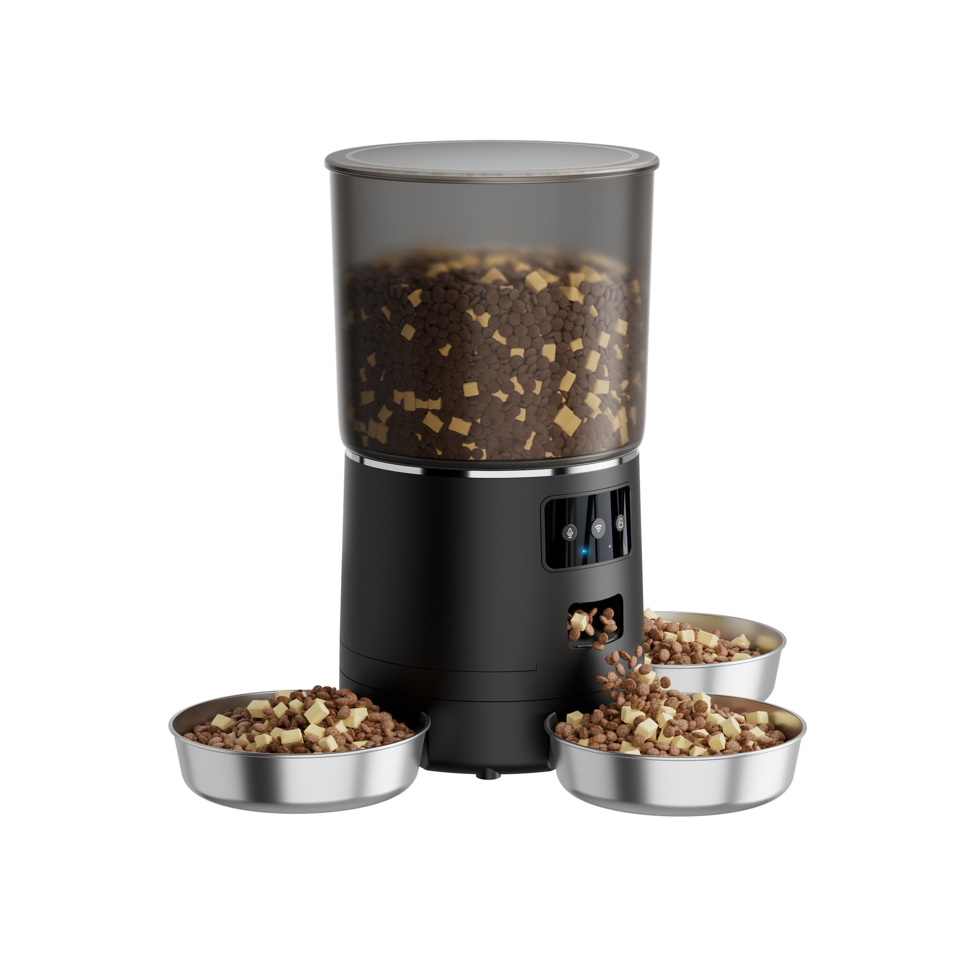 Pet feeder Circulating feeder Cat and dog food warehouse Quantitative timing Meal machine intelligence Intelligent feeder