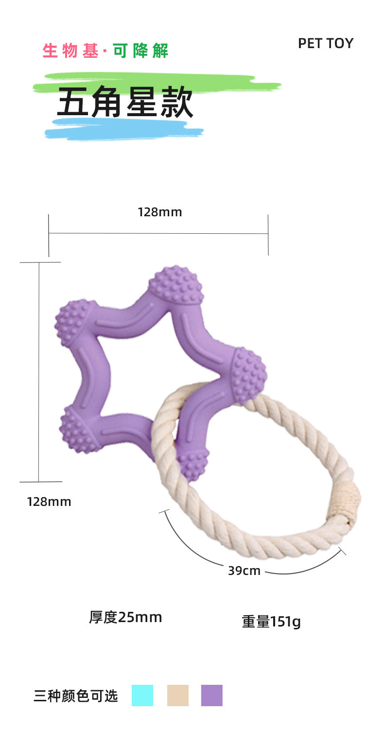 Customized pet toys dog dog toys bite-resistant teeth cleaning natural rubber chewing molar stick