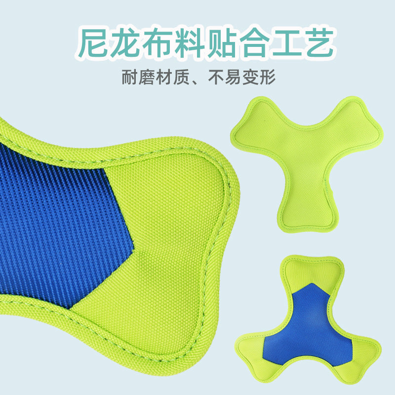 Canvas Fabric Frisbee Pet Toy Plush Dog Toy Oxford Cloth Interactive Dog Frisbee