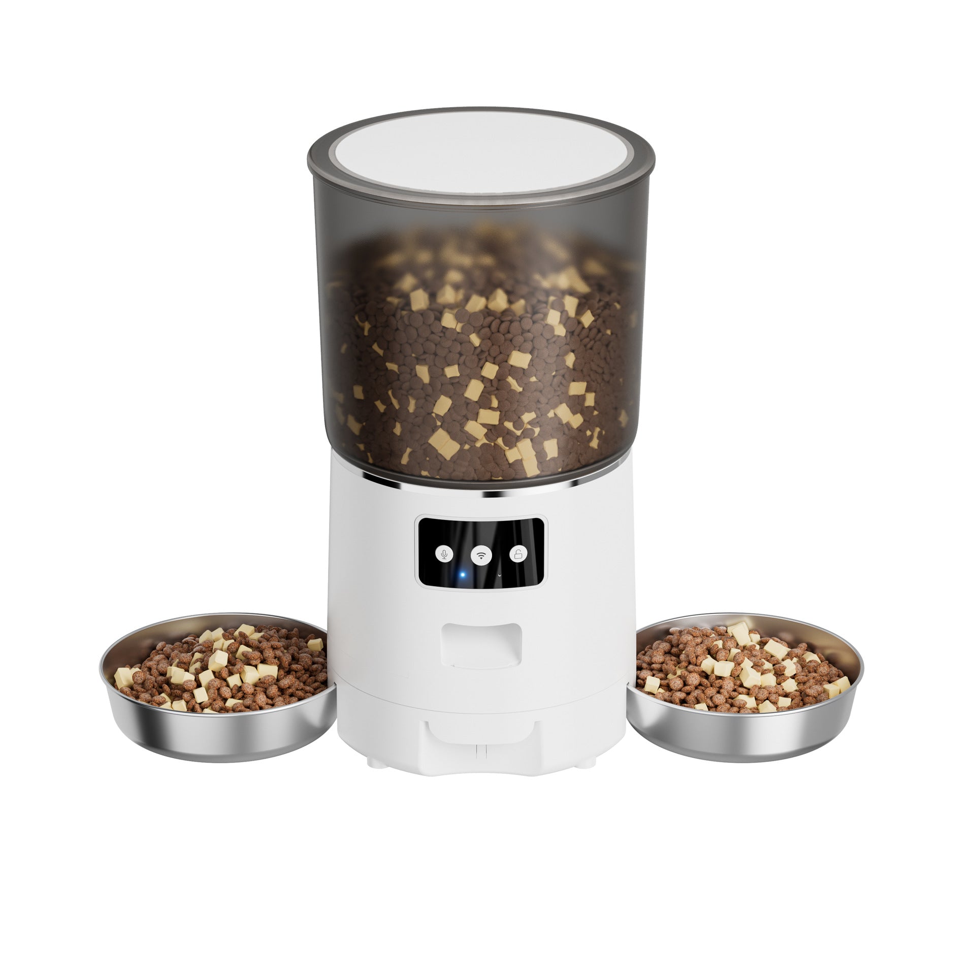 Pet feeder Circulating feeder Cat and dog food warehouse Quantitative timing Meal machine intelligence Intelligent feeder