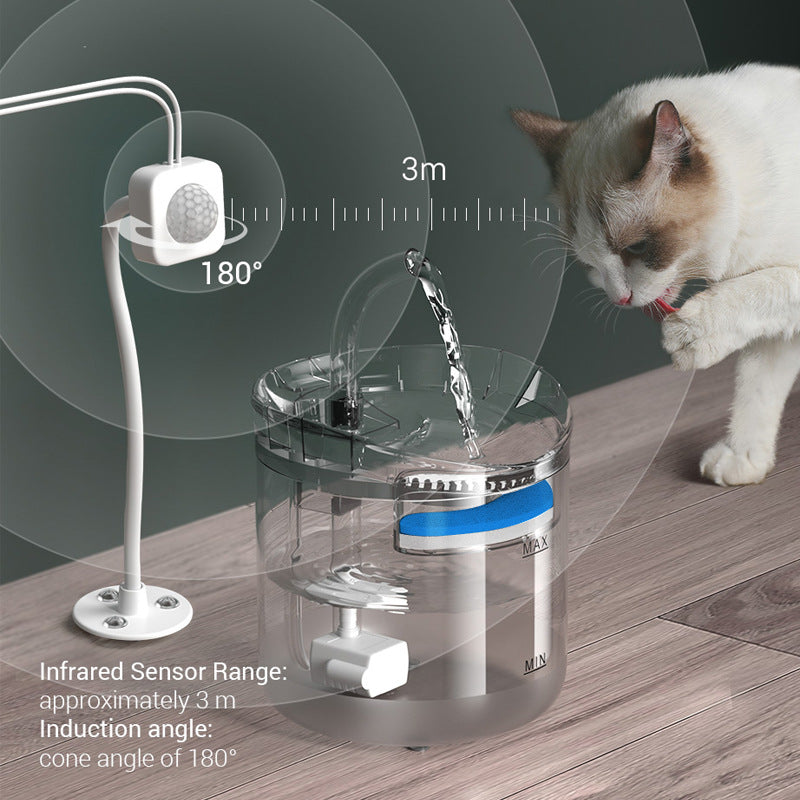 Pet water dispenser automatic circulation intelligent thermostatic cat and dog fountain water feeding kitten water drinker pet supplies wholesale