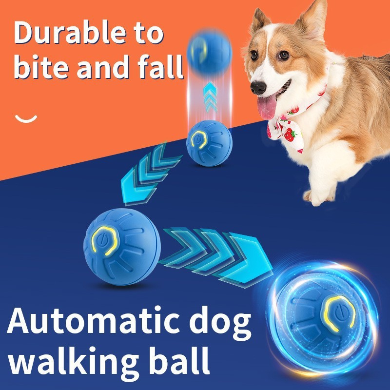 Pet attractive force bouncing ball intelligent dog teaser artifact automatic dog walking ball self-hi to relieve boredom dog toy