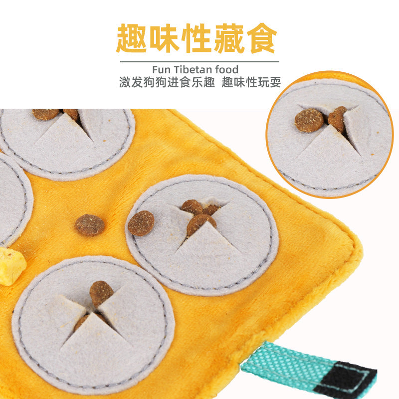 Dog sniffing pad Hidden food sniffing blanket Self-high to relieve boredom Consuming energy, intelligence, leaking food, pet toys