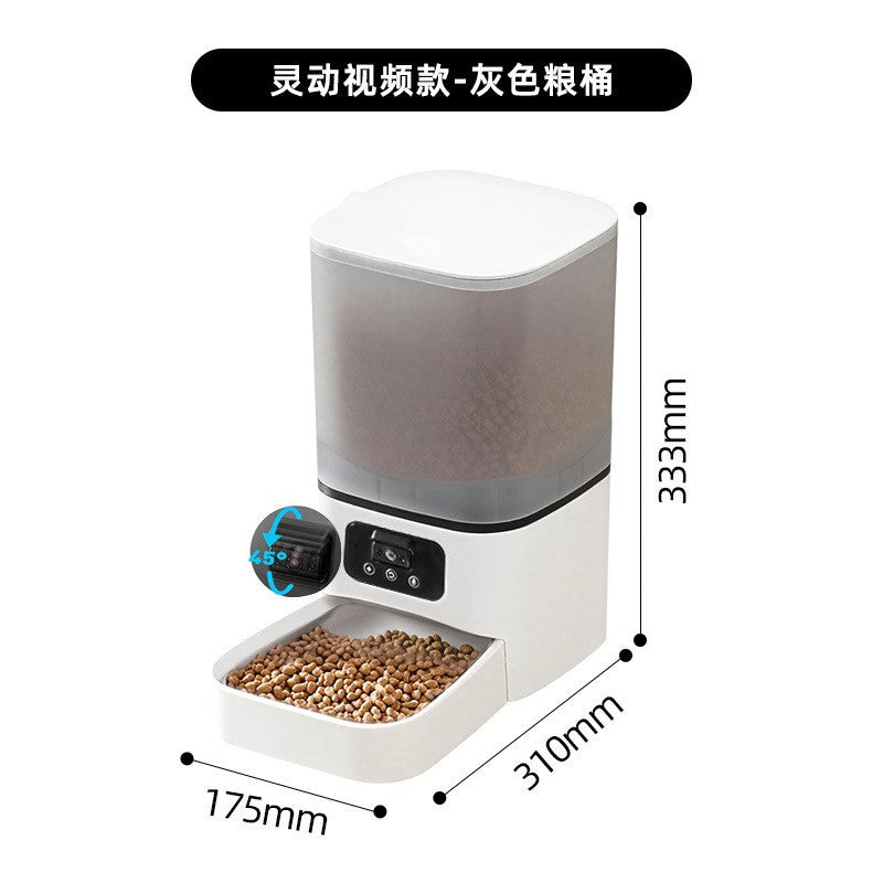 Cross-border explosive pet intelligent feeder cat supplies timing quantitative remote control automatic feeding camera