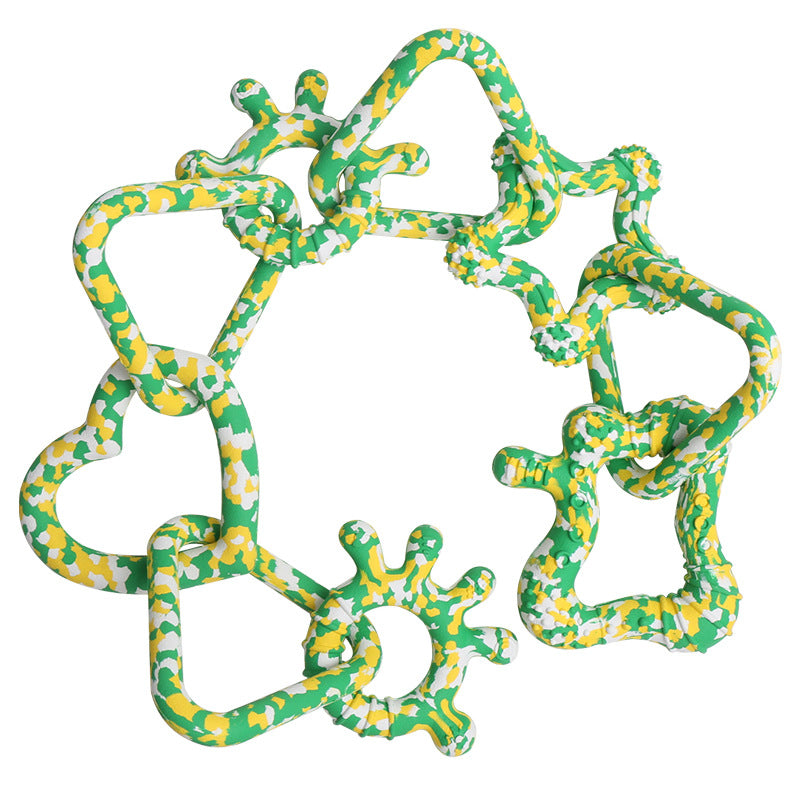 Dog tug-of-war toy grinding teeth biting interactive pet toy dog toy bite-resistant cotton rope dog toy bite-resistant