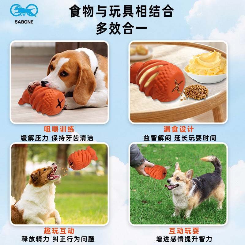 Creative monster pineapple elf pet chewing pet toy can DIY small animals leak teeth grinding teeth cleaning dog toy