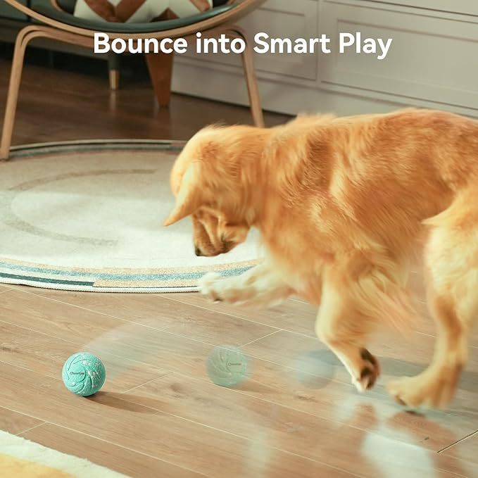 new pet smart interactive dog self-fun toy electric bouncing spinning ball pet toy